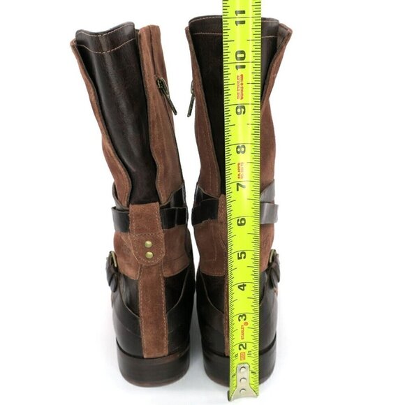 UGG Australia Deanna Brown Suede Leather Riding Boots 1001791 Women's 8M - Picture 3 of 5